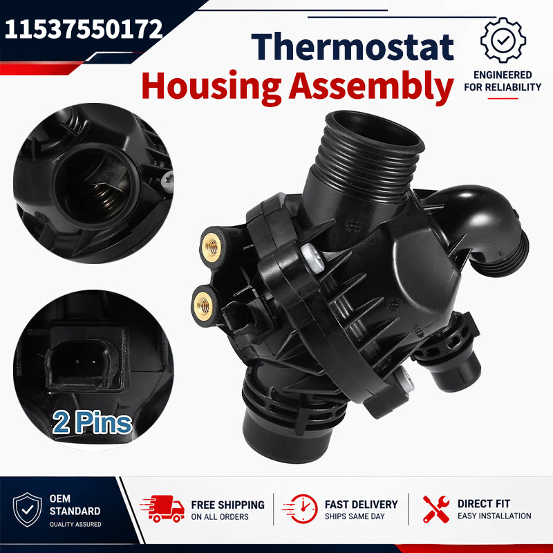 Thermostat Housing Assembly for 06-10 BMW X5 E70 X6 E71 3.0L DOHC 11537550172