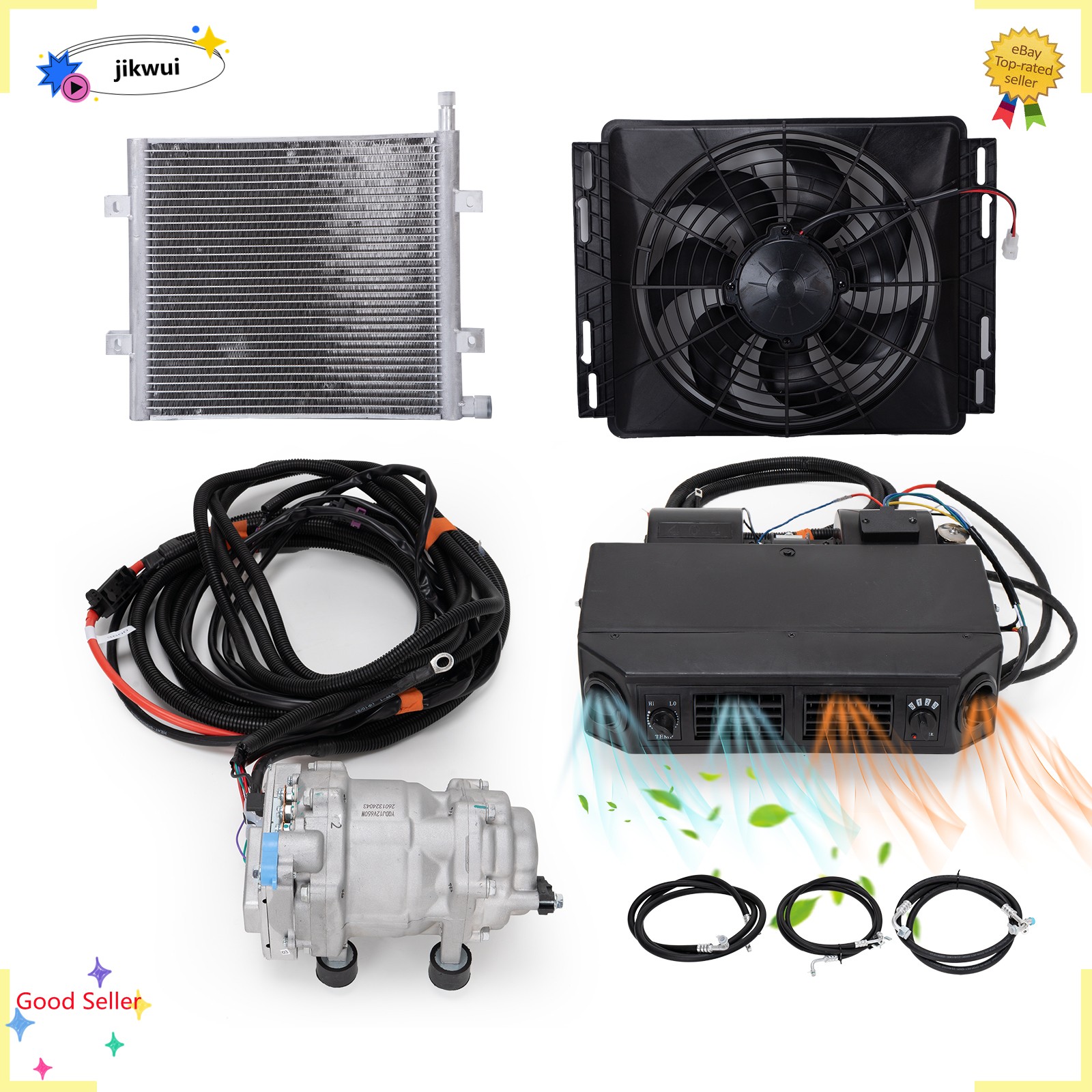 12V Universal Electric Cool / Heat Underdash Air Conditioner,DC Auto Car A/C Kit