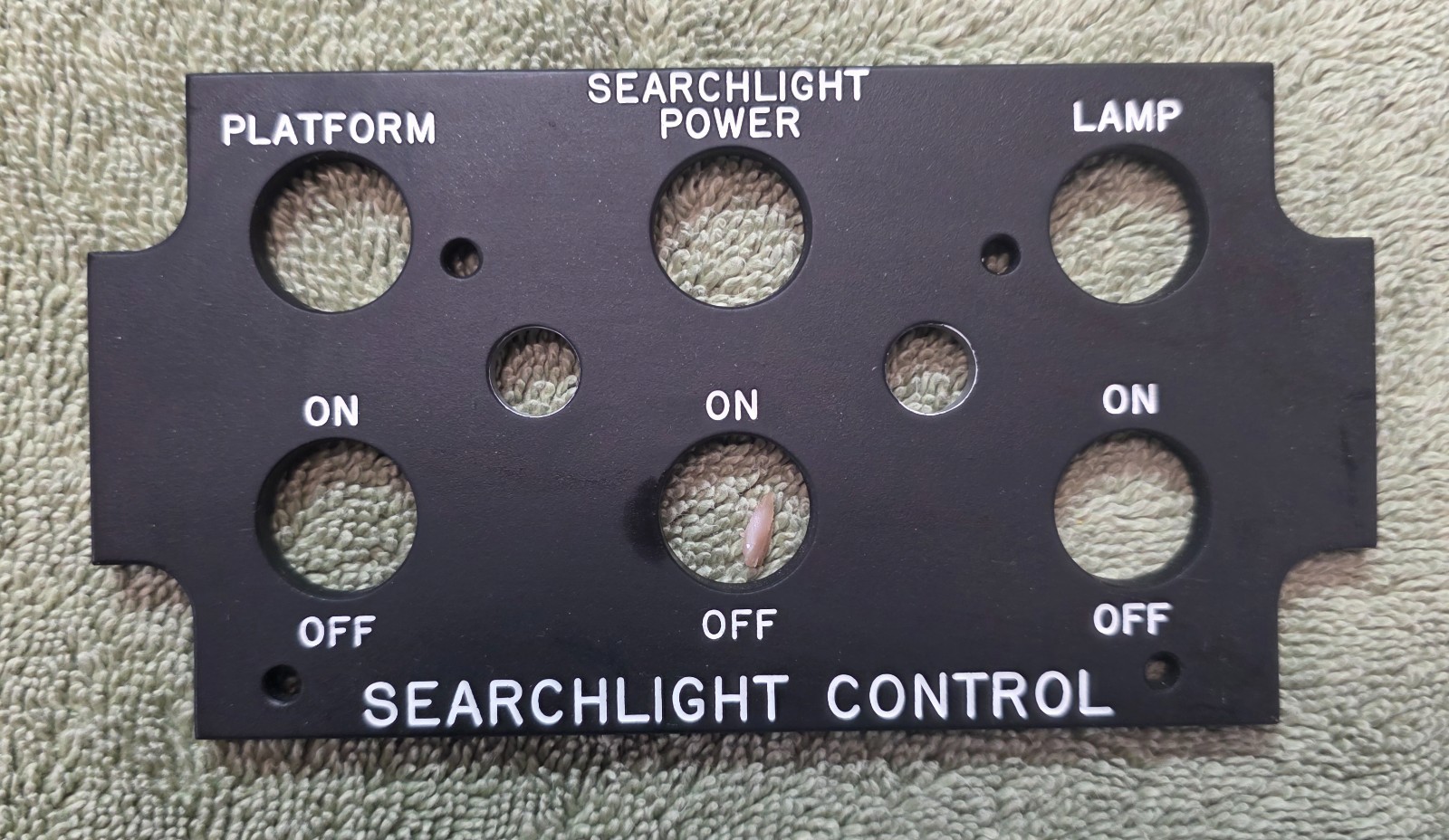 Aircraft / Helicopter Searchlight Control Panel Aviation Cockpit Faceplate