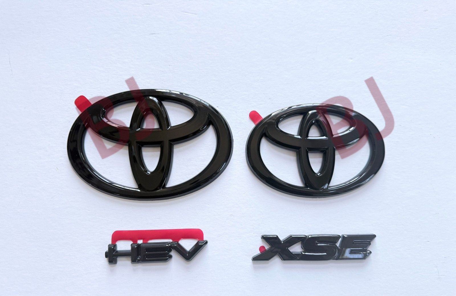 2025-27 Toyota Camry Gloss Black Overlay Front & Rear HEV XSE Emblem Letters