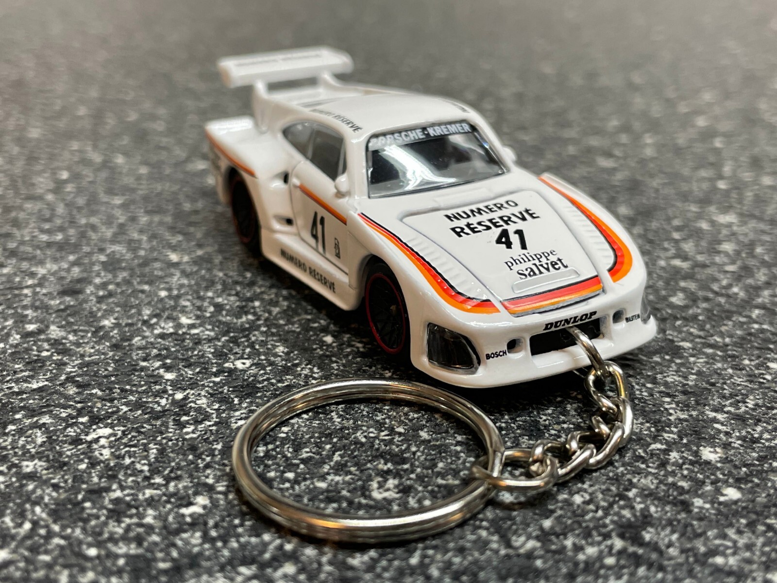 Fits Porsche 935 K3 Keychain Hot Wheels Racecar