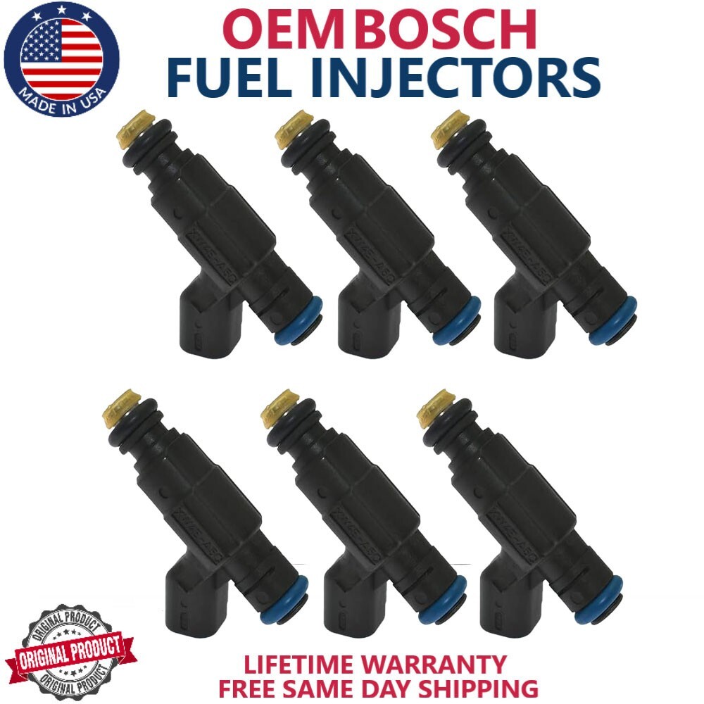 6x OEM Bosch Fuel Injectors Fits 2000-2003 Lincoln LS 3.0L V6 #0280155863