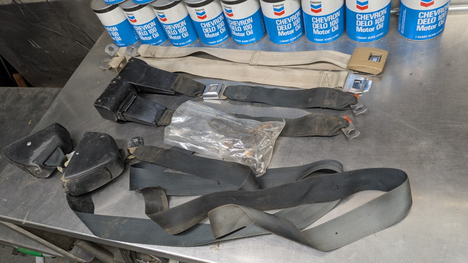 Lot Of 10 Misc 1970s Gm Seatbelts Mixed