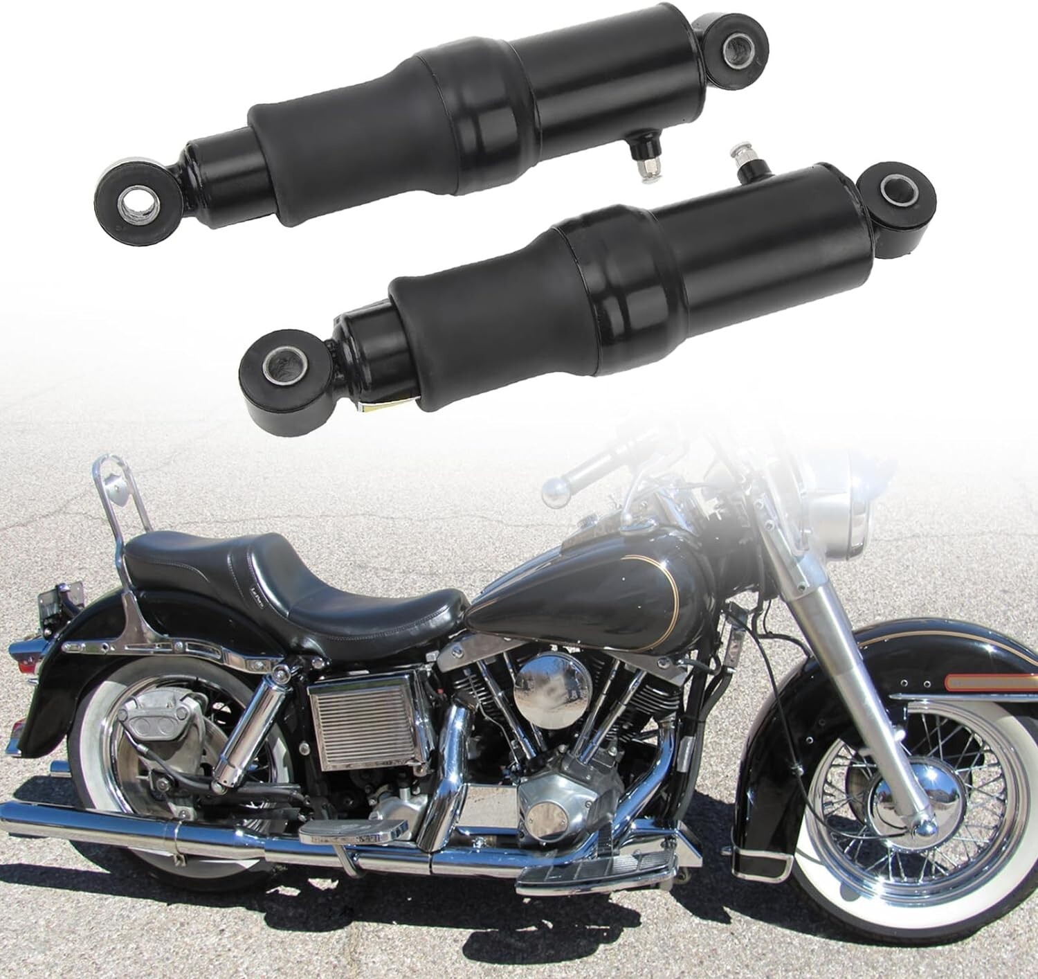 10.5 in Rear Shocks Fit For HARLEY DAVIDSON TOURING MODELS Rear Shocks 1980-2023