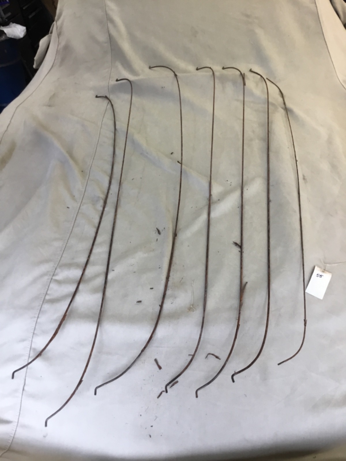 1955 1956 1957 Chevy  Bel Air 2dr sedan headliner bows wires ORIGINALS