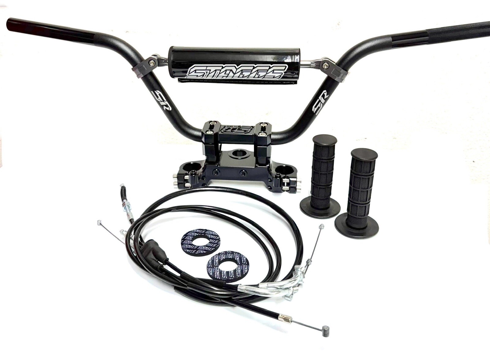 crf110 bar kit Staggs Racing Crf110 Crf125F Bar Kit BLACK Clamp