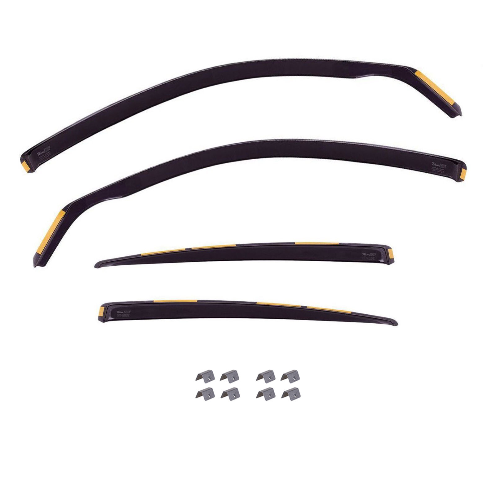 Wind Deflectors In Channel For Toyota Sienna 2004-2010 4-Pcs Visors Rain Guard