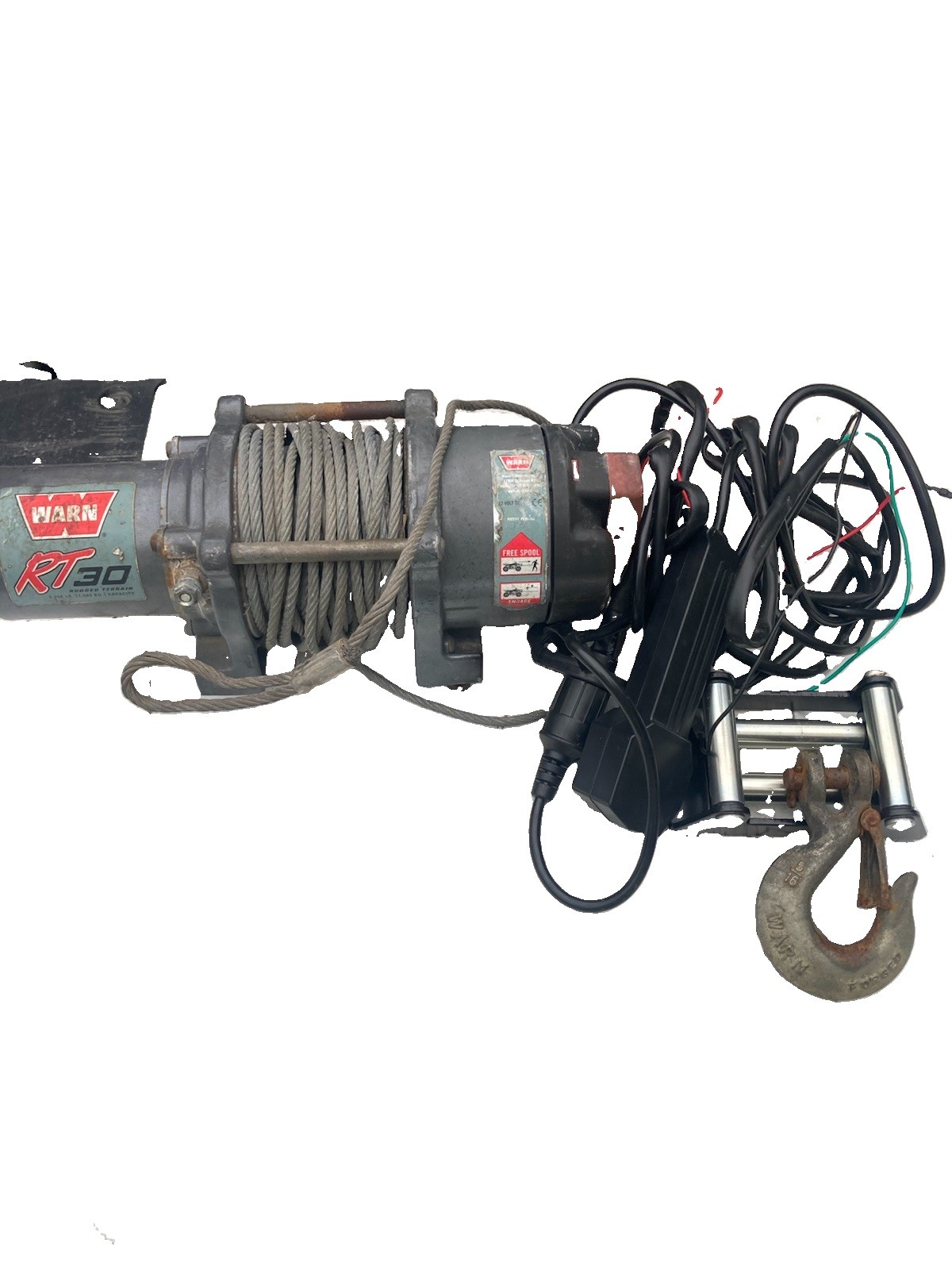 WARN RT30 3000 lb 12V Winch Fits Polaris Sportsman Honda Yamaha Can-Am ATV UTV WARN RT30 3000 lb 12V Winch Fits Polaris Sportsman Honda Yamaha Can-Am ATV UTV