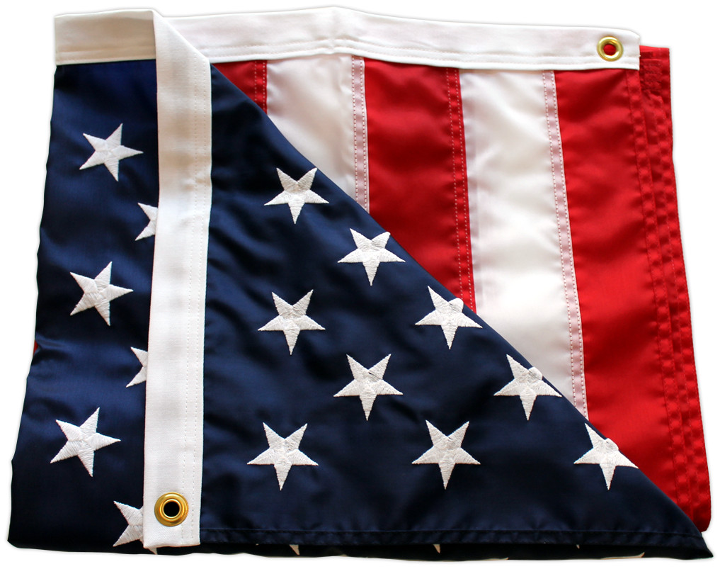 American US Flag Heavy Duty Nylon Double Stitching Embroidered USA 3x5ft US Gift