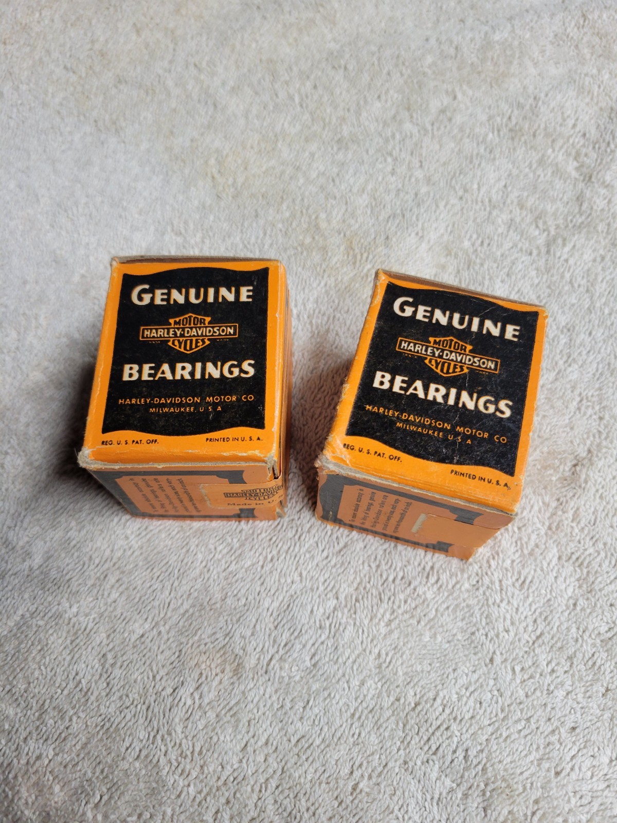Vintage Harley Davidson Motorcycle Bearings Lot Of 2 Unopened Brand New Old... Vintage Harley Davidson Motorcycle Bearings Lot Of 2 Unopened Brand New Old...