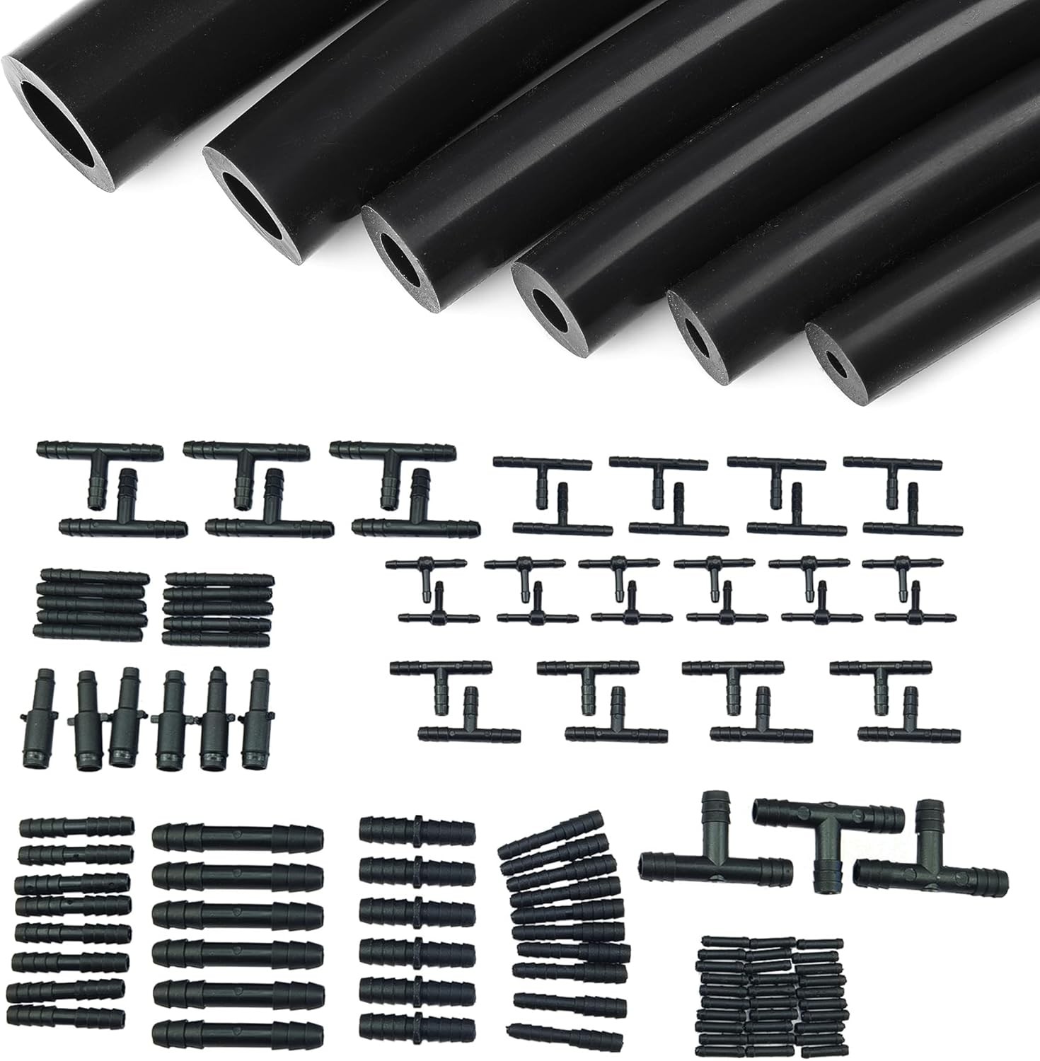 5Ft 6Pcs For Ford F150 Vacuum Line Silicone Hose Vacuum Line &113pcs Connectors