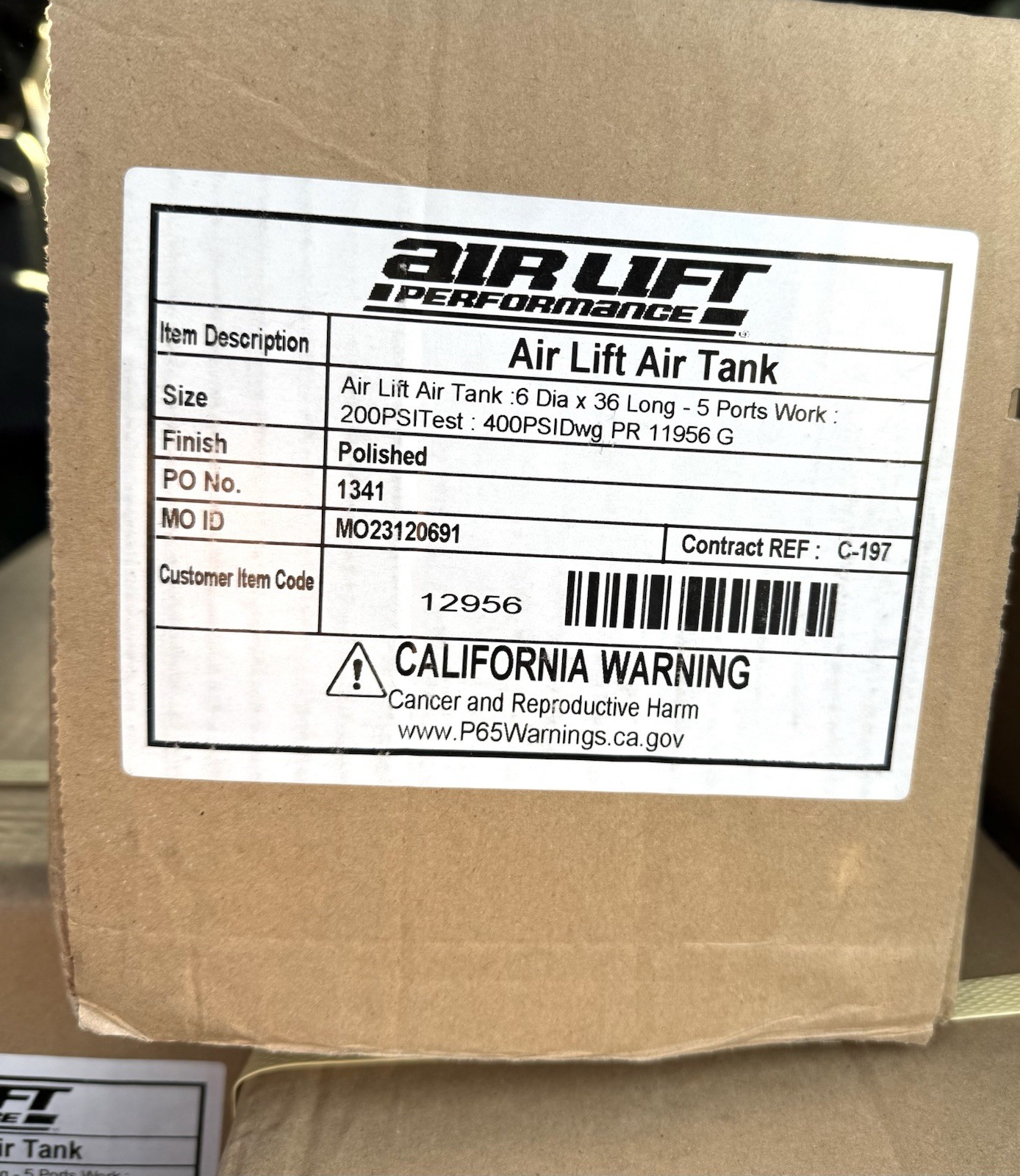 Air Lift PERFORMANCE 12956 5 Gallon Aluminum Air Tank Polished Finish Air Lift PERFORMANCE 12956 5 Gallon Aluminum Air Tank Polished Finish