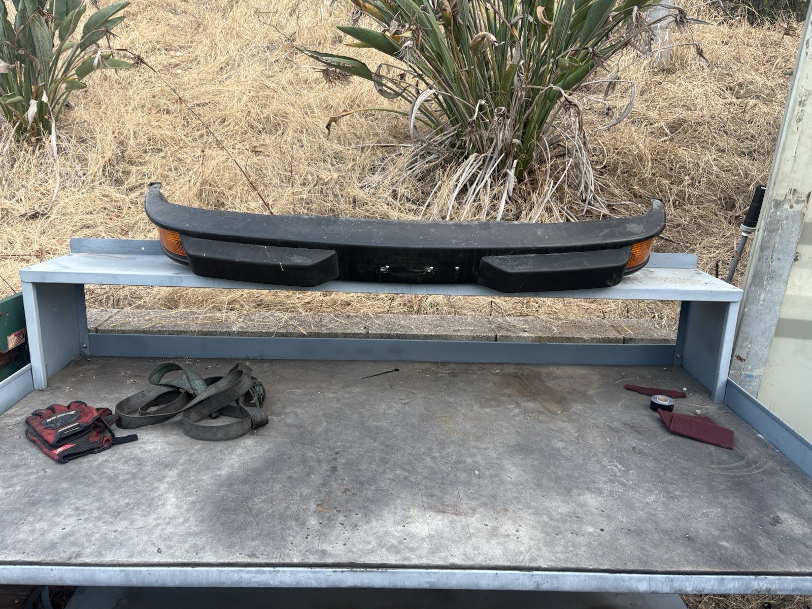1976-1988 Porsche 924 Front Bumper Complete Assembly Original