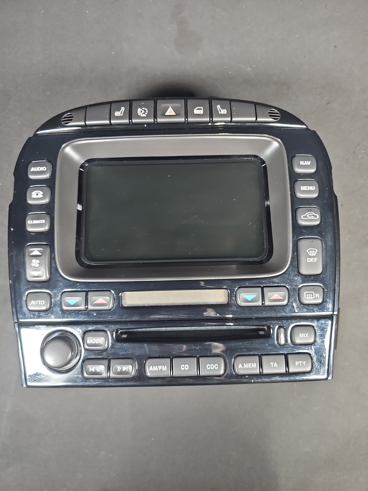 04-08 Jaguar XJ8 XJR Navigation Radio AC/Heater Display Screen OEM 2W93-10E889AG 04-08 Jaguar XJ8 XJR Navigation Radio AC/Heater Display Screen OEM 2W93-10E889AG