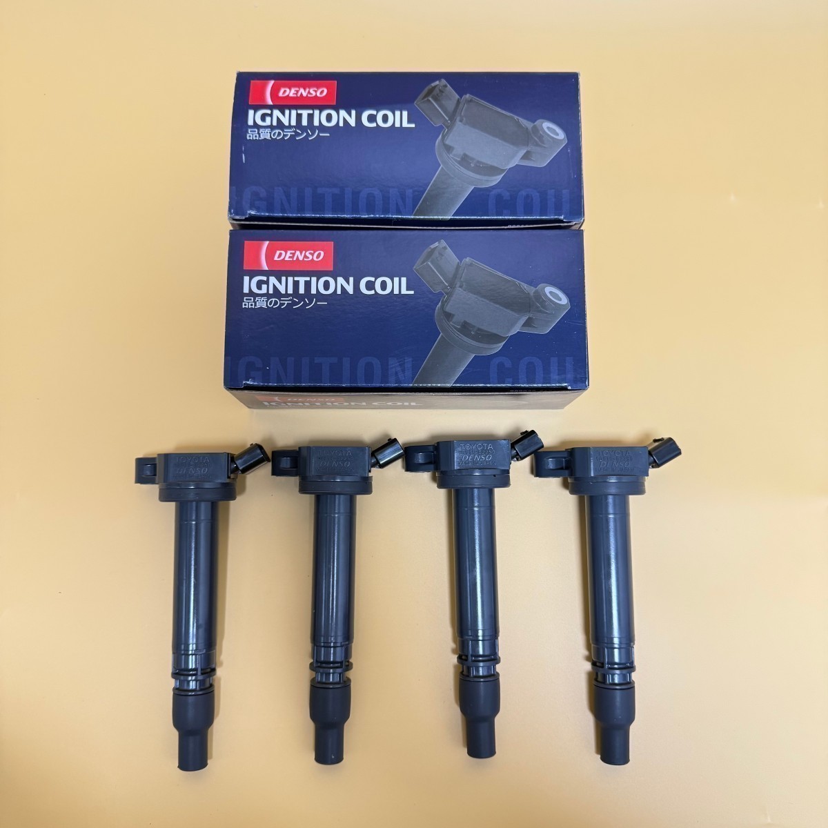 4PCS DENSO OEM 90919-02250 Ignition Coils for Toyota 673-1309 90919-A2005 New