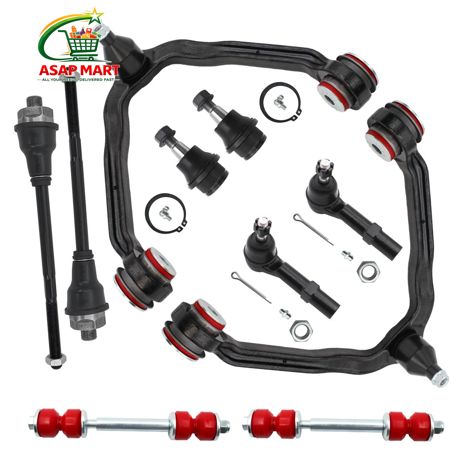 10pc Front End Suspension Kit with Polyurethane for 1999-2006 CH1002BT01/10PC 10pc Front End Suspension Kit with Polyurethane for 1999-2006 CH1002BT01/10PC