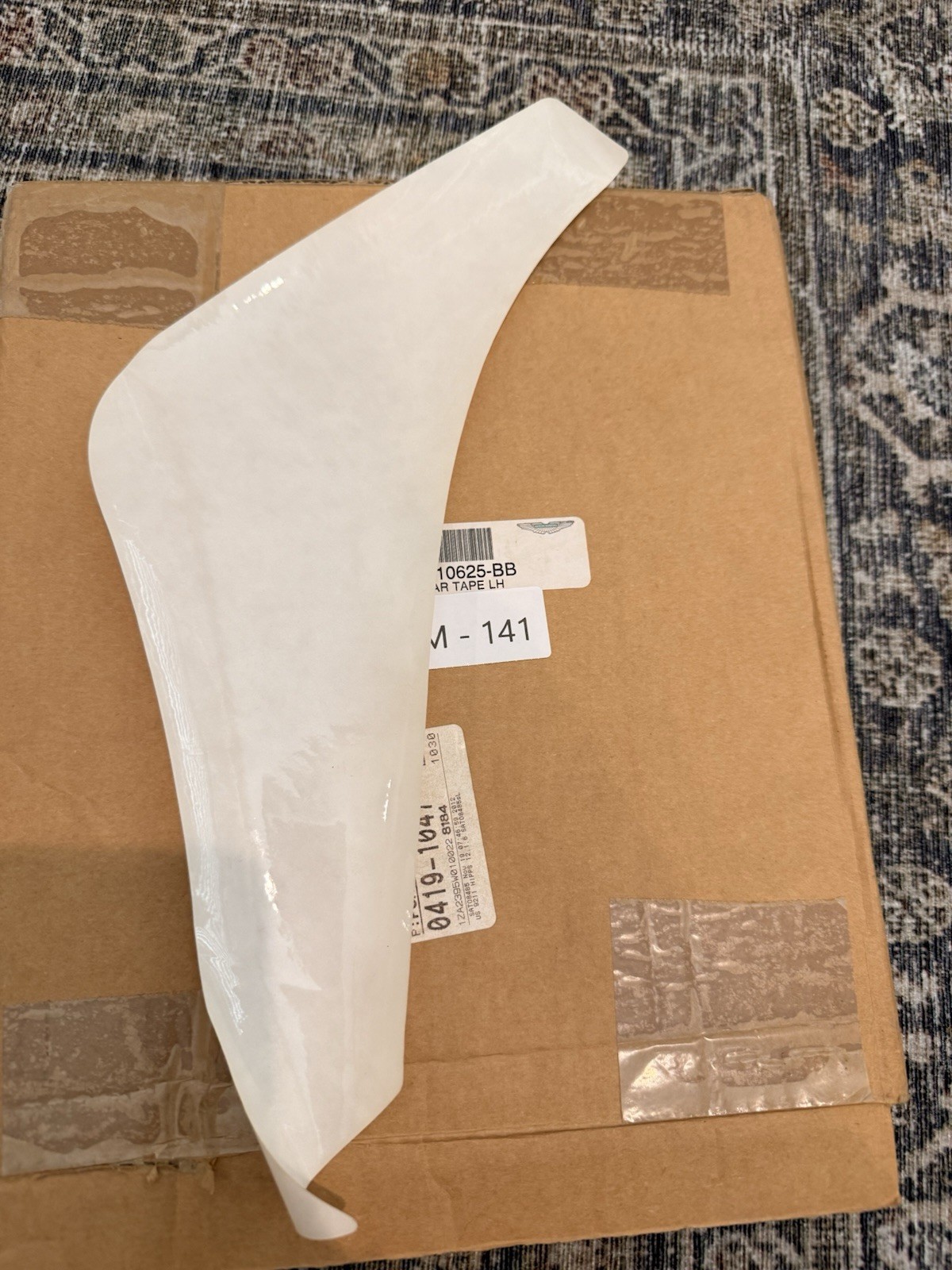 Aston Martin Rapide Left Rear Sill Protective Tape AD43-10625-BB Genuine OEM New Aston Martin Rapide Left Rear Sill Protective Tape AD43-10625-BB Genuine OEM New