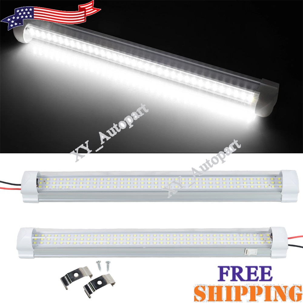 2x 12V 108 LED RV Ceiling Dome Light LED Interior Lighting for Trailer Camper