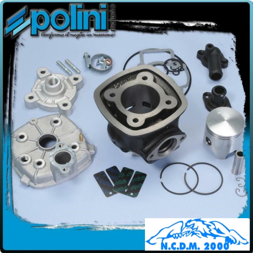 Thermal Group Polini Cast Iron Cylinder Piston Head 75cc Gilera DNA 50