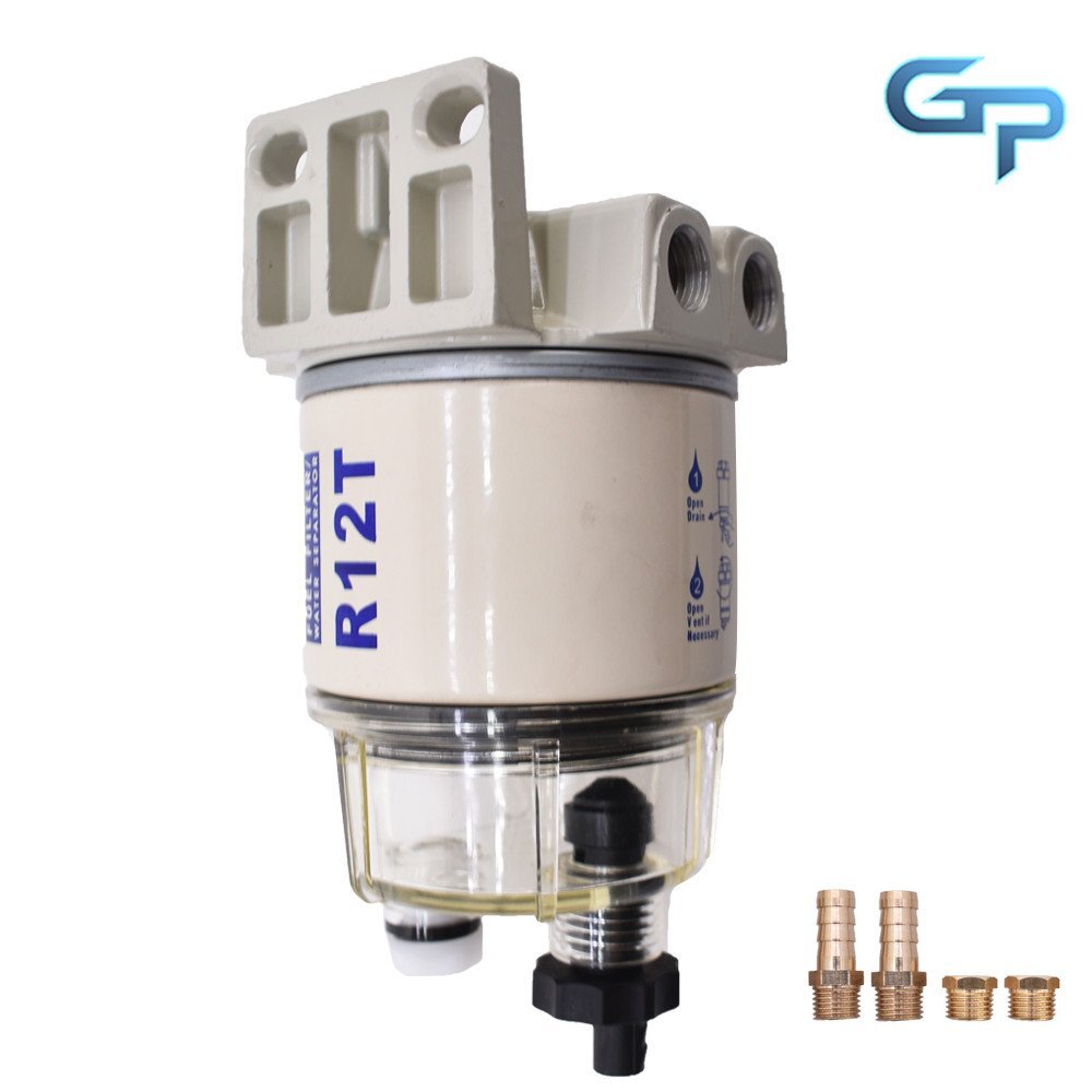 R12T Fuel Filter Water Separator Complete Kit For Gas & Diesel Engines R12T Fuel Filter Water Separator Complete Kit For Gas & Diesel Engines