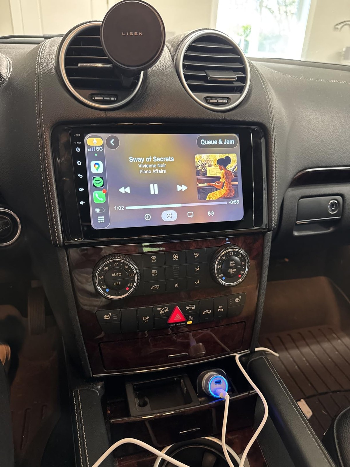 For 2007-2011 Mercedes-Benz ML350 GL450 Radio Headunit Android GPS CarPlay 2+32G