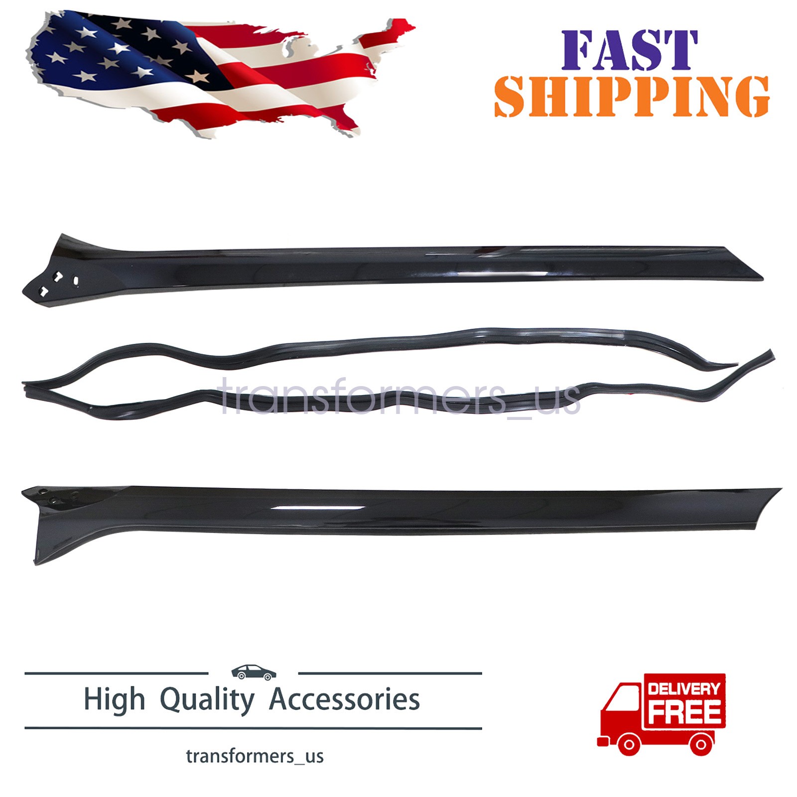 2Pcs For 2013-2021 Range Rover Left + Right side FRONT A-PILLAR TRIM Molding