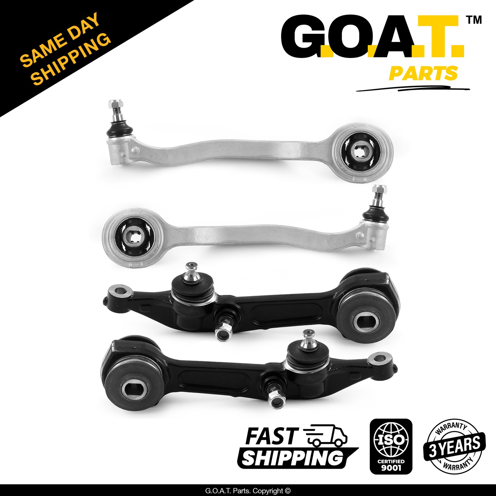 4 PC Lower Forward Rearward Control Arm Kit for Mercedes-Benz S350 S65 AMG S600