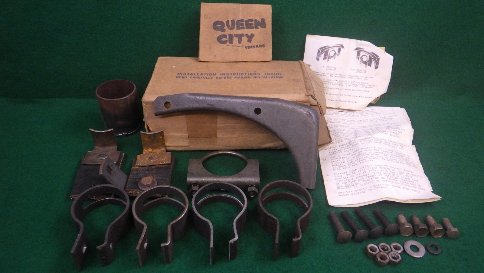 NOS Vintage Fenton/Hollywood Dual Exhaust Hardware Kit 1957 Dodge/Plymouth V8 NOS Vintage Fenton/Hollywood Dual Exhaust Hardware Kit 1957 Dodge/Plymouth V8