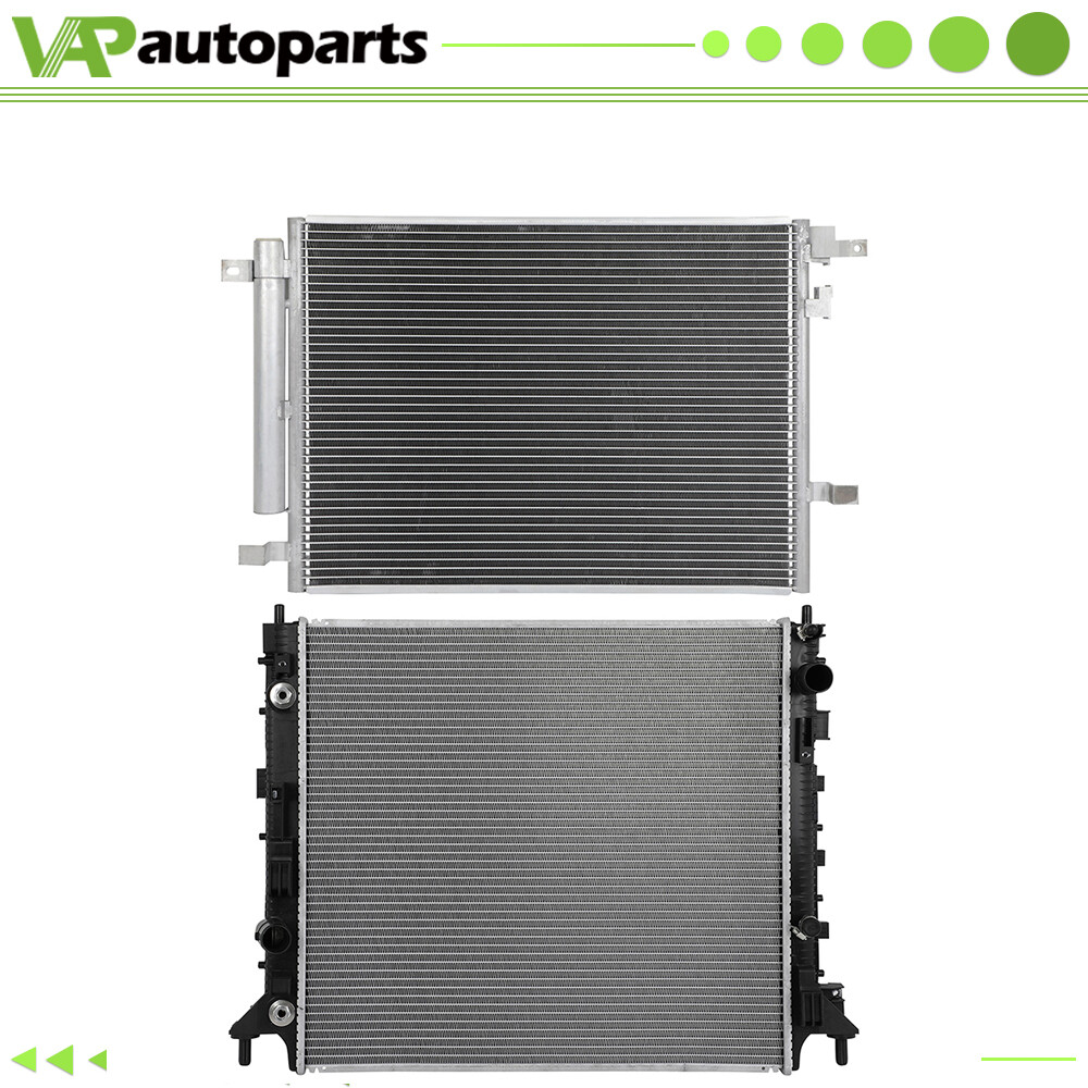 For 2016-2020 Chevrolet Camaro Aluminium Radiator & Condenser Cooling Assembly