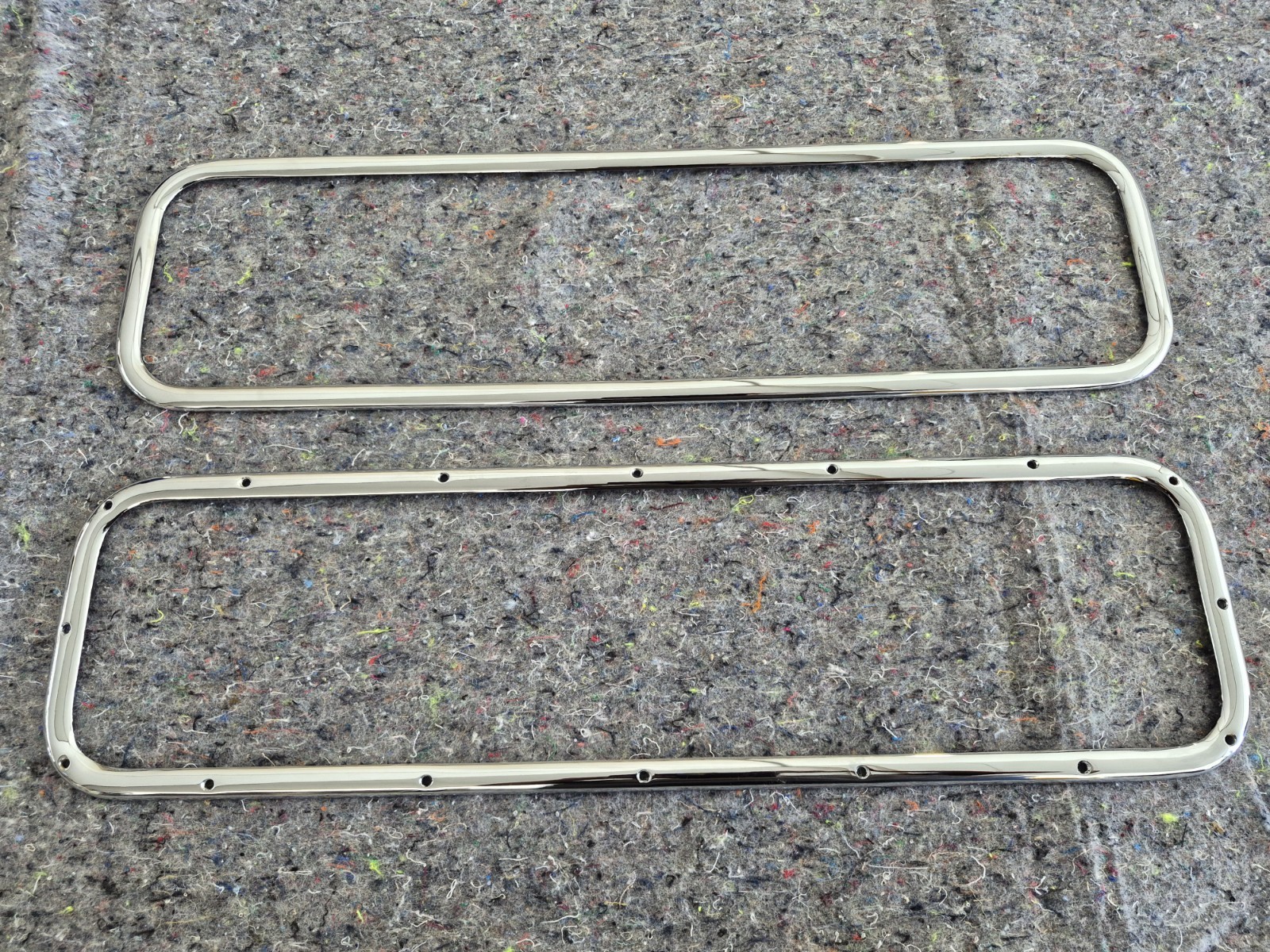 1930s 1940s Convertible  Rear Gangster  Window 3x Chrome 