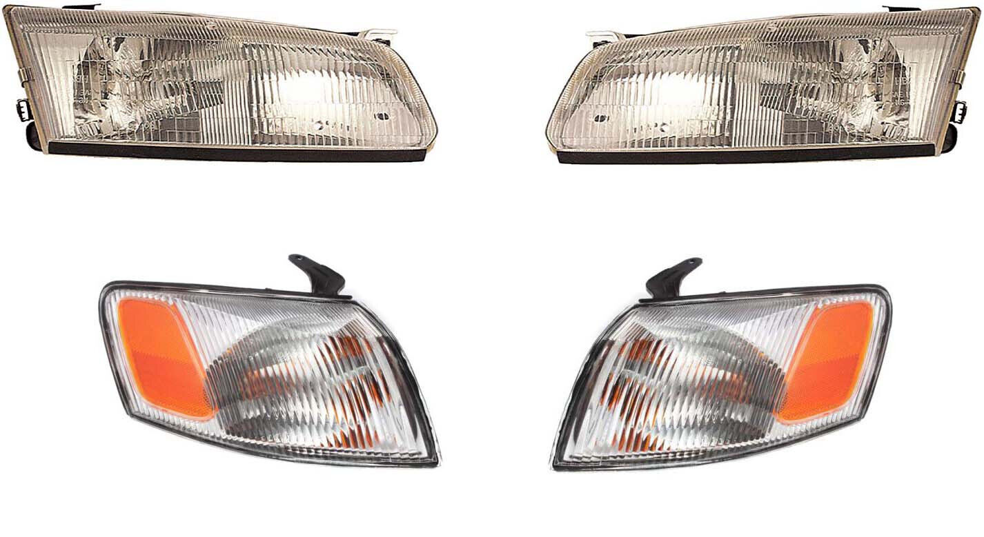 Headlights For Toyota Camry 1997 1998 1999 With Turn Signal Lights