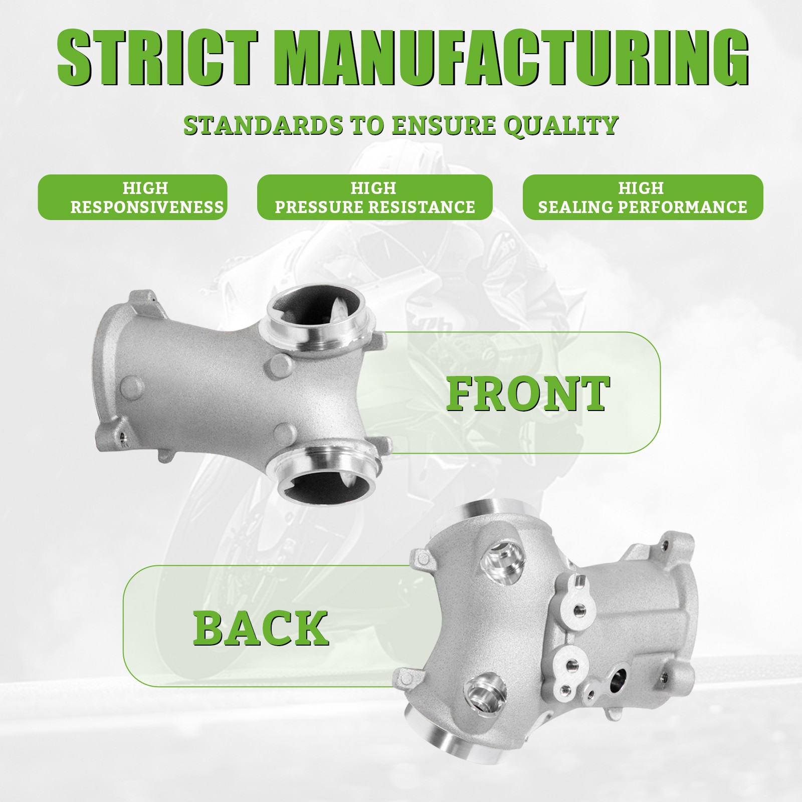 M8 57mm Intake Manifold For Harley Touring Softail 17-22 OEM 27300122 Hardware