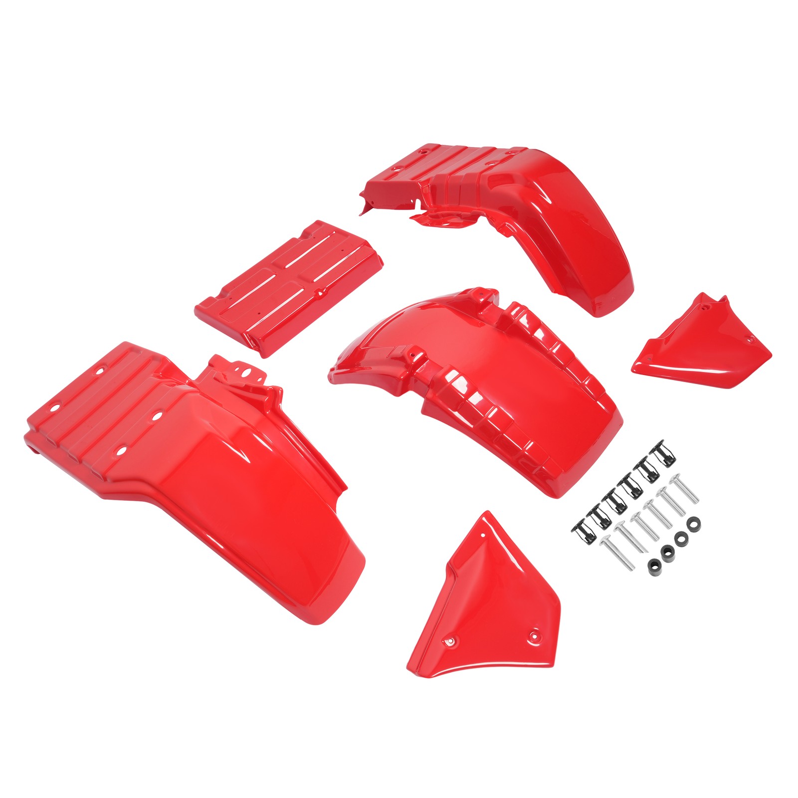 For Honda Big Red ATC250ES 1985-1987 Complete Fenders Plastic Kit 6PCS Red
