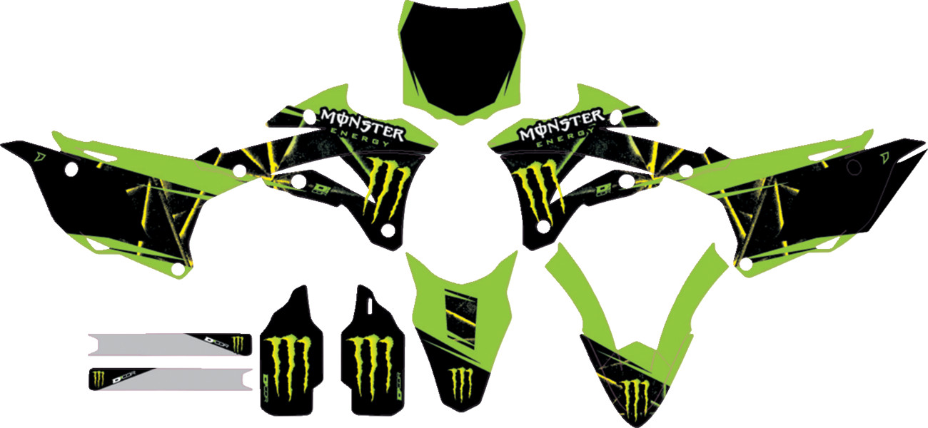 D\'COR Visuals 20-20-131 Graphic Kit - Monster Energy Slash - Kx 85/110