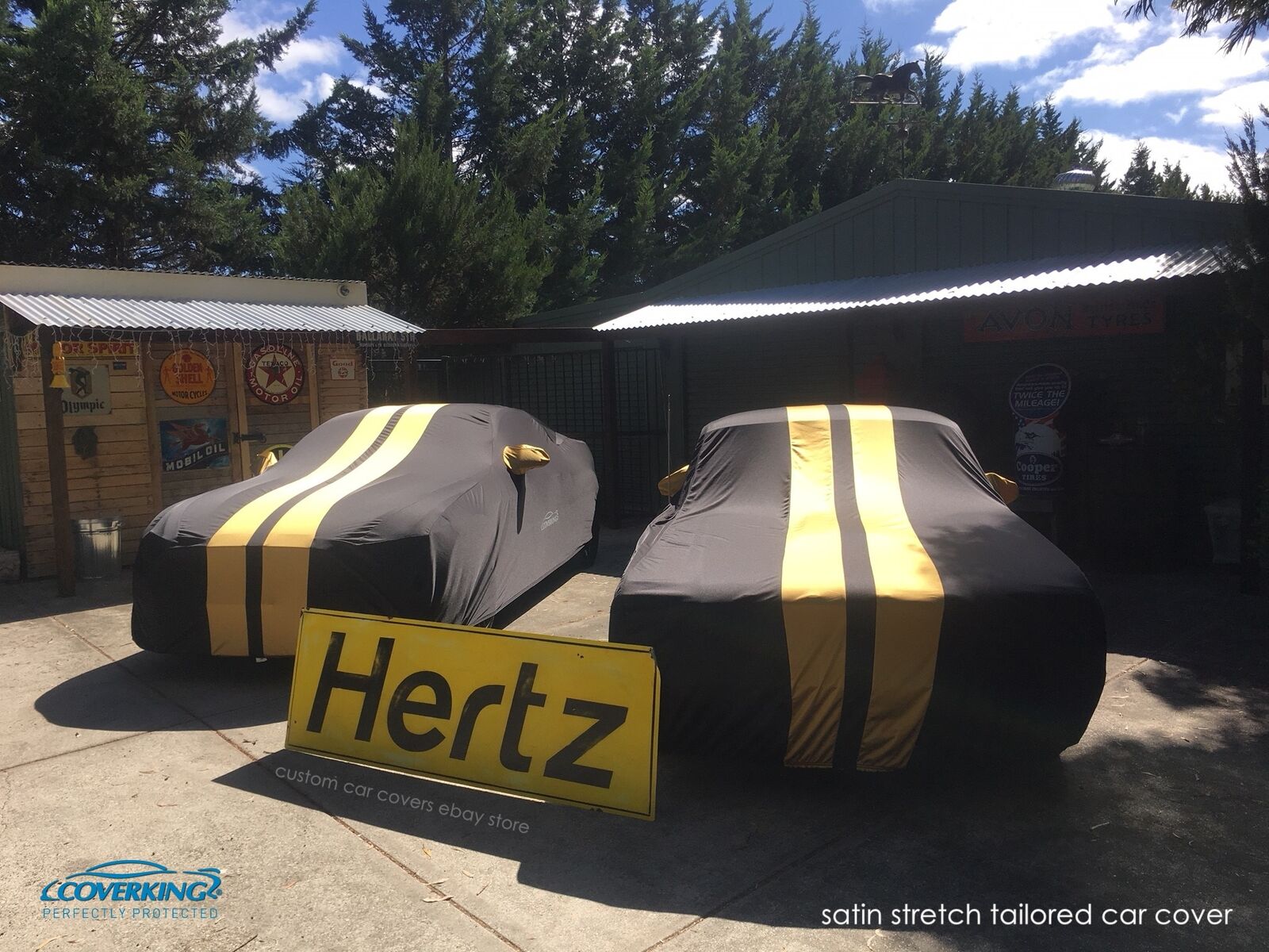 Coverking Satin Stretch Indoor Custom Car Cover for Ford Mustang Shelby Hertz