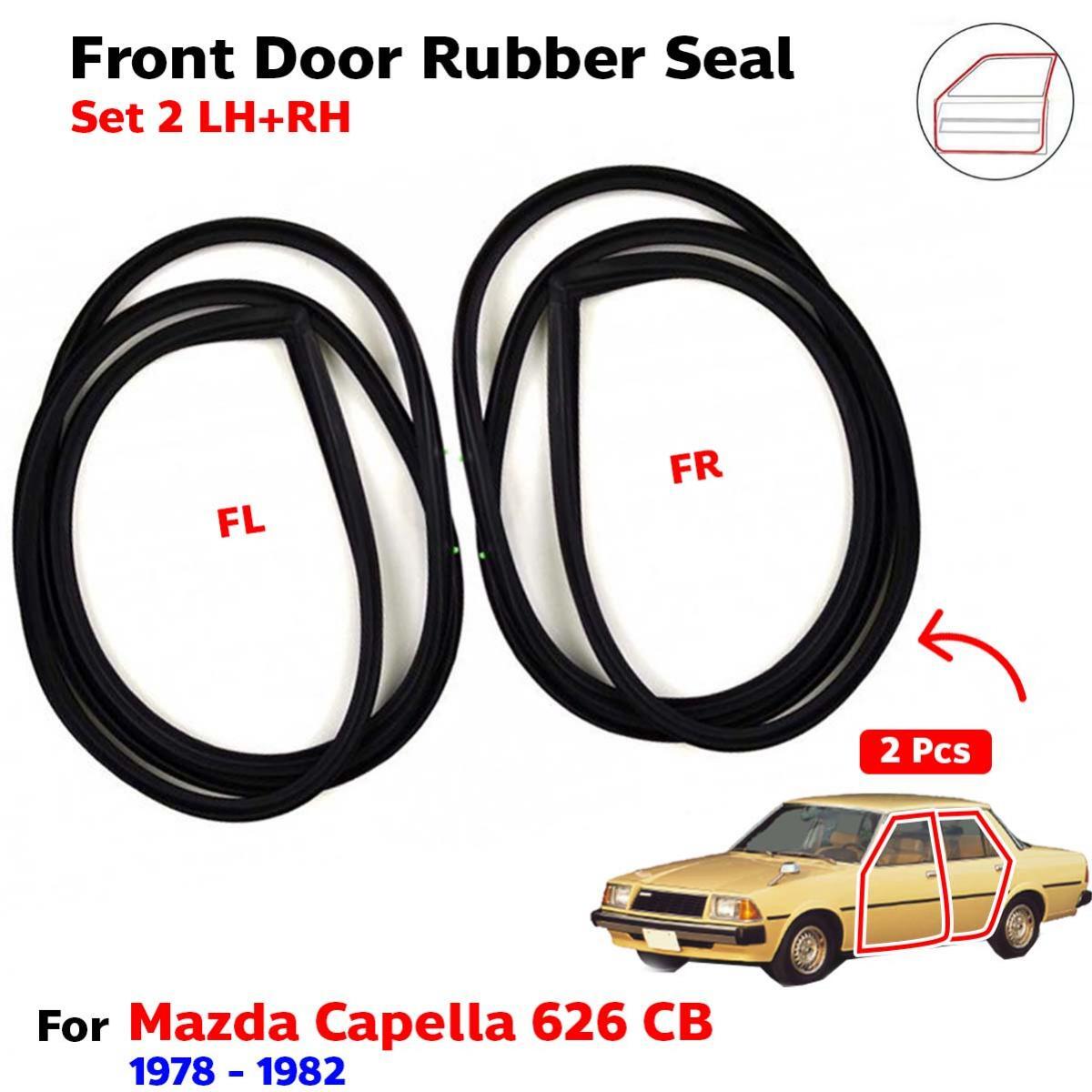 Door Rubber Weatherstrip Front L+R Fits Mazda Capella 626 CB 4D Sedan 1978-82