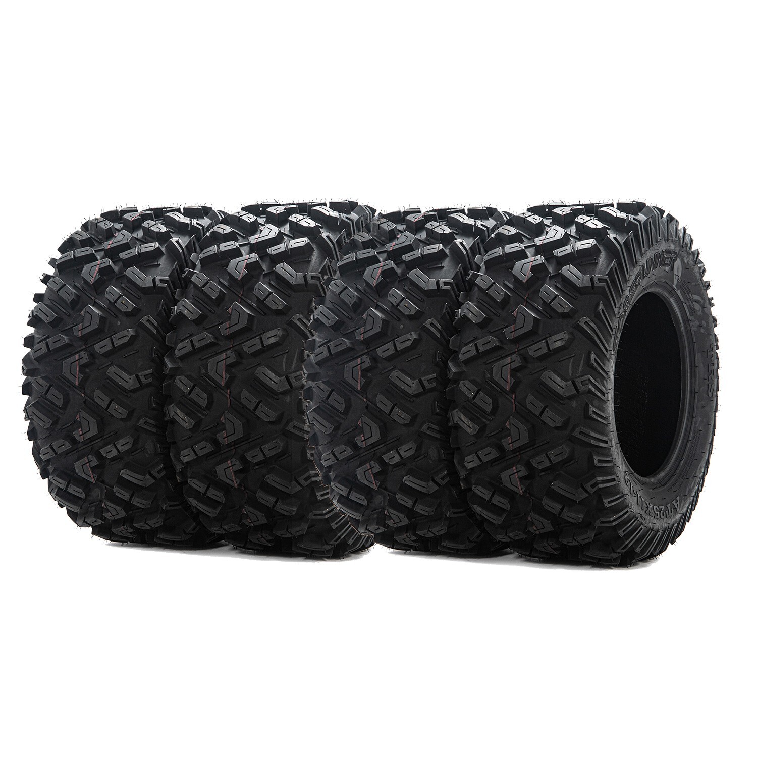 Set 4 ATV tires 25x10-12 25x11-12 UTV AT 6Ply Tires 25x10x12 25x11x12 Mud Tires