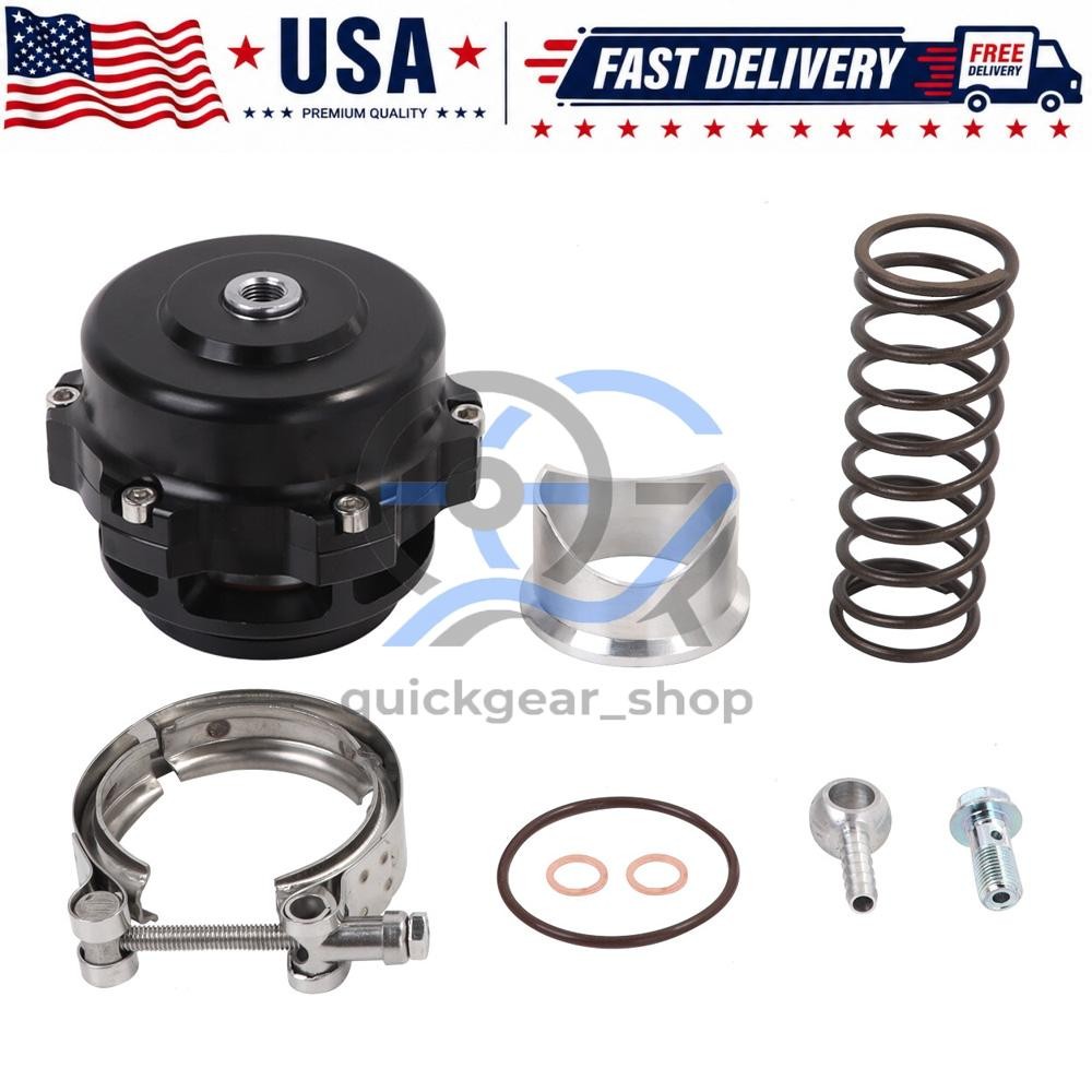 Universal Aluminum 50mm Blow Off Valve Dump Valve BOV with V-band Flange Black