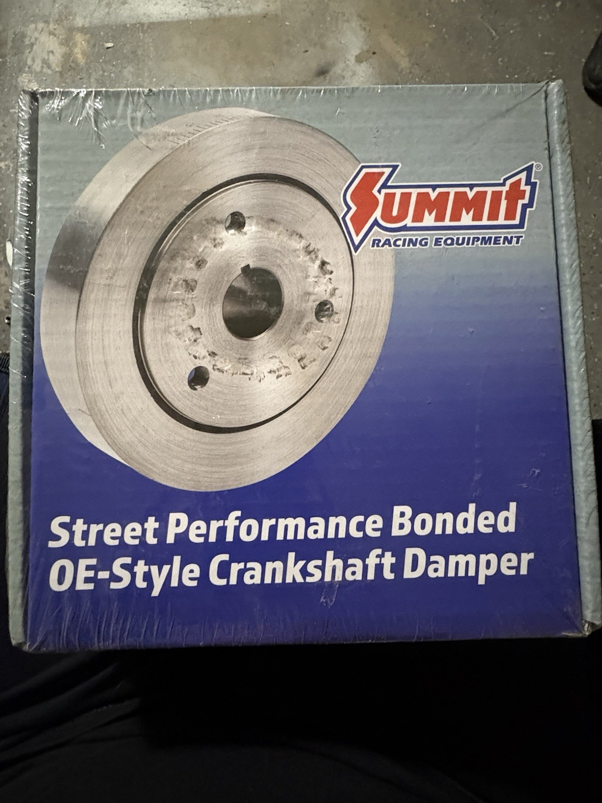 Summit Racing Street Performance Bonded OE-Style Crankshaft Damper (SUM-163289).