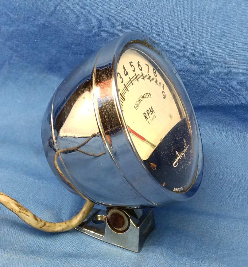 1960s Air Guide 9,000 RPM Tachometer w/ Chrome Cup Day 2 Hot Rod Boat WOW 1960s Air Guide 9,000 RPM Tachometer w/ Chrome Cup Day 2 Hot Rod Boat WOW