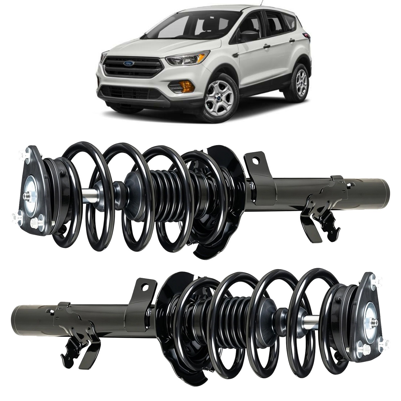 2 piezas Conjunto de amortiguadores puntal delanteros para 2014-2019 Ford Escape