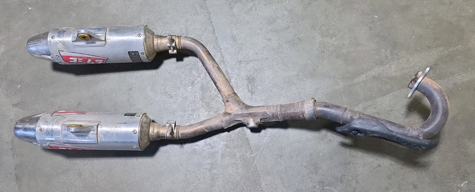 06 - 08  Honda CRF250R CRF 250R Complete Yoshimura Dual Exhaust Pipe 