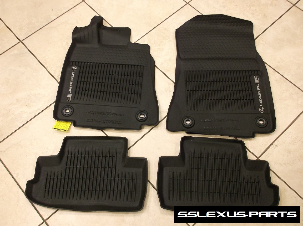 Lexus RCF (2015-2018) OEM Genuine 4pc ALL WEATHER FLOOR \