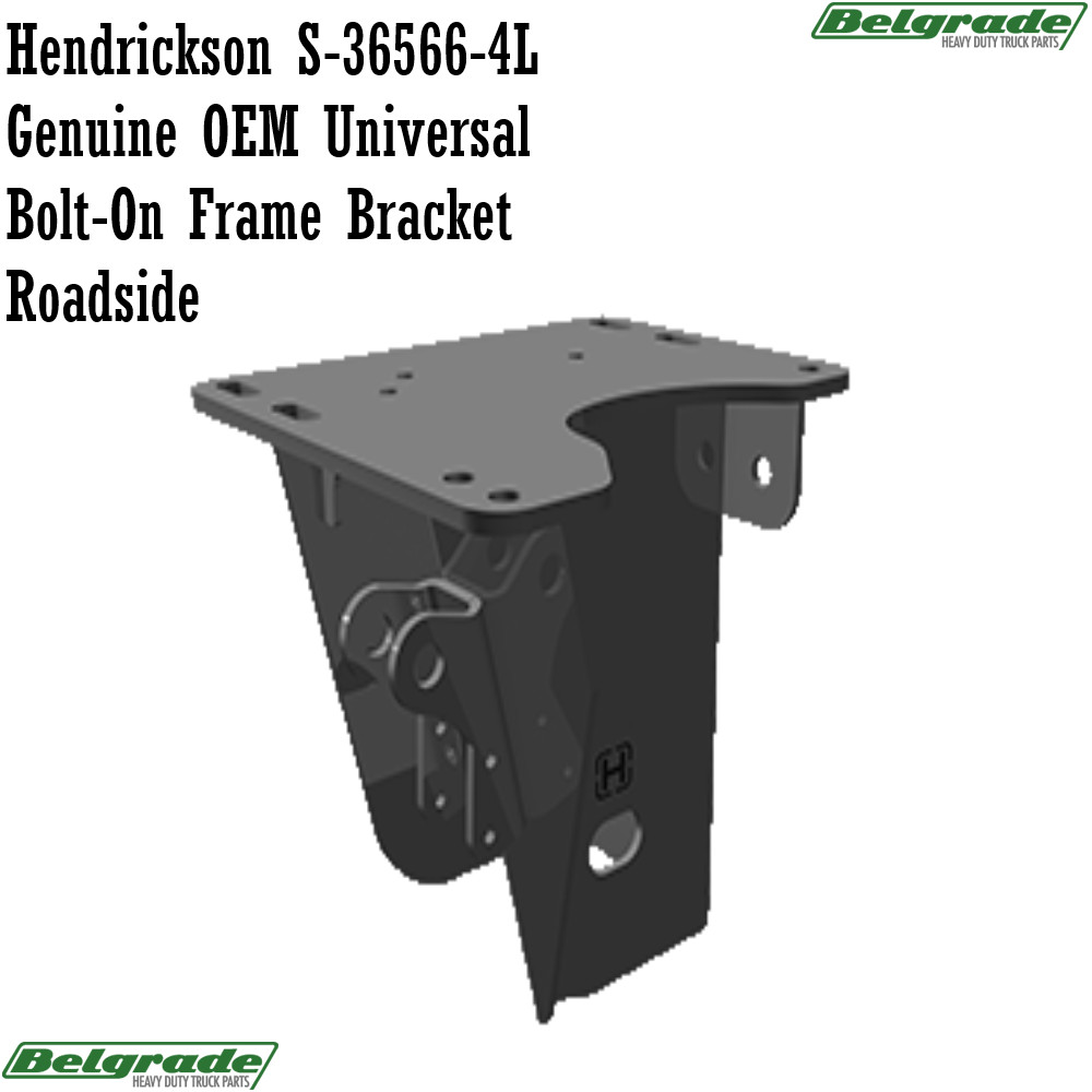 Hendrickson S-36566-4L Genuine OEM Universal Bolt-On Frame Bracket Roadside