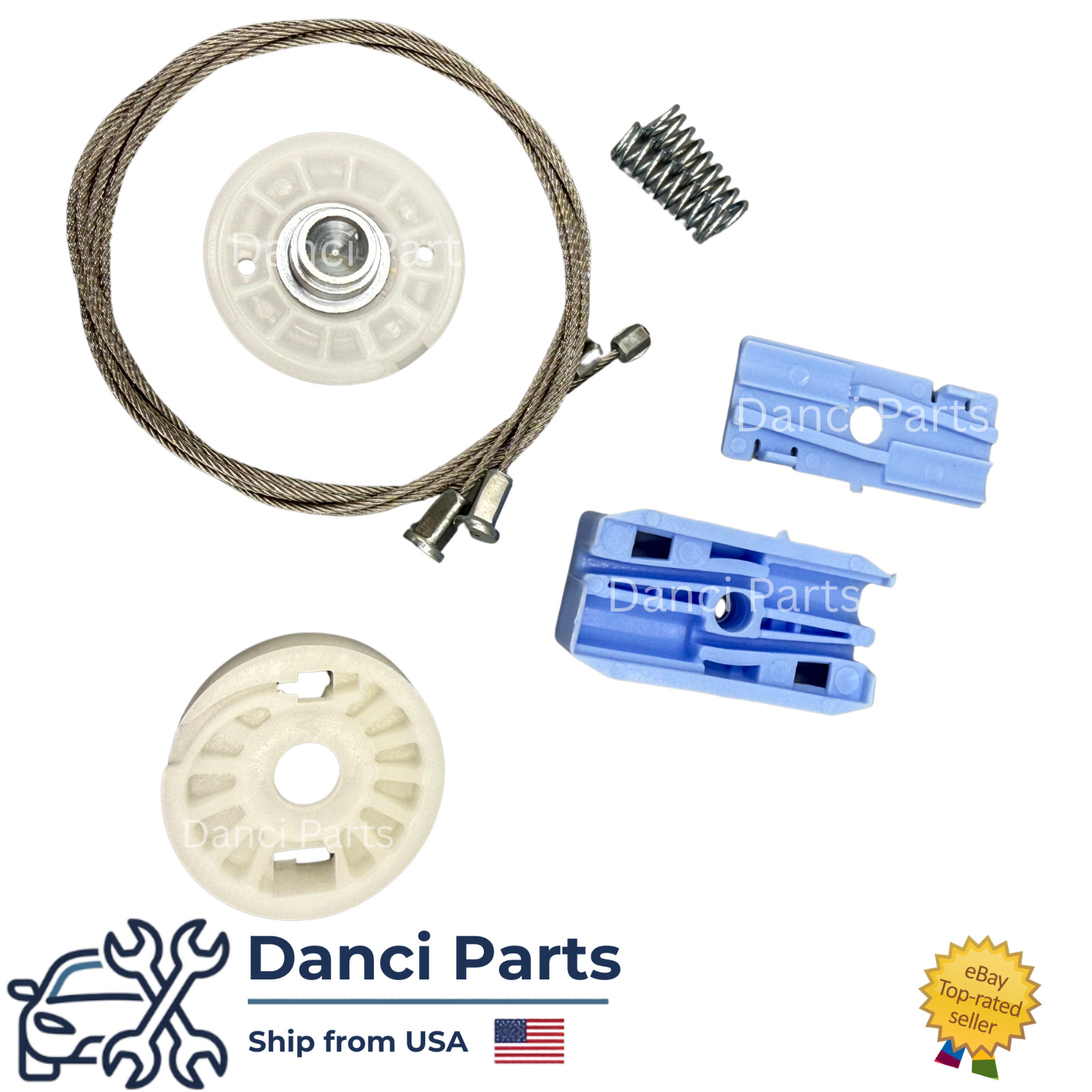Fits Porsche 911 Window Regulator Repair Kit Rear RH or LH 996 Convertible 99-05