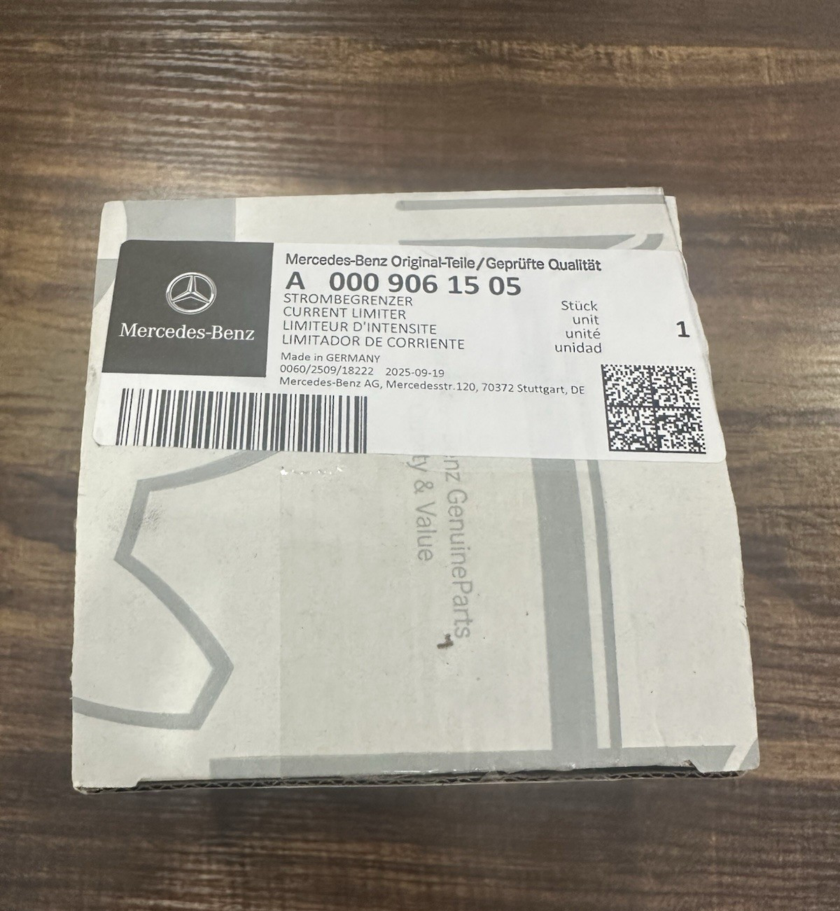 A0009061505 GENUINE OEM MERCEDES-BENZ CURRENT LIMITER.