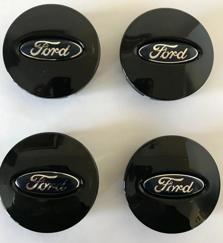 4pcs For Ford Wheel Center Caps 66mm Hubcaps Rim Caps Emblem Black BB531A096RA