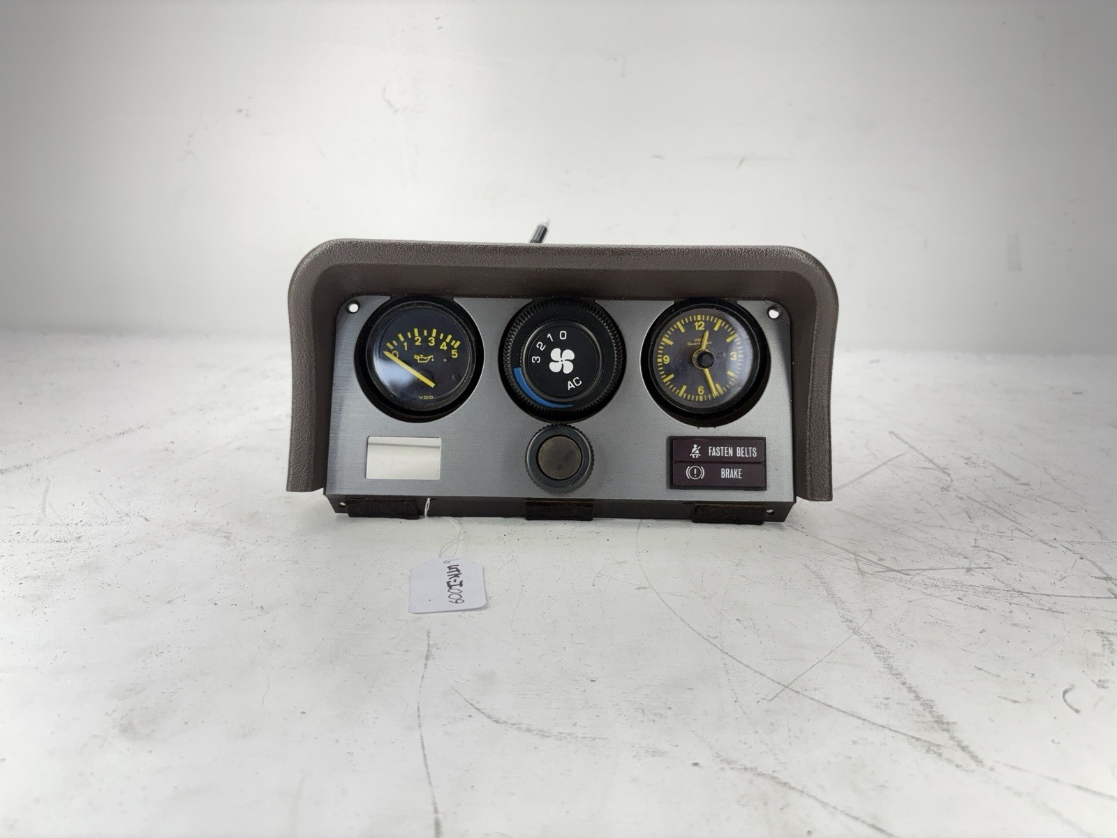 1983-1985 Porsche 944 Brown Center Console Gauge Control Trim Panel
