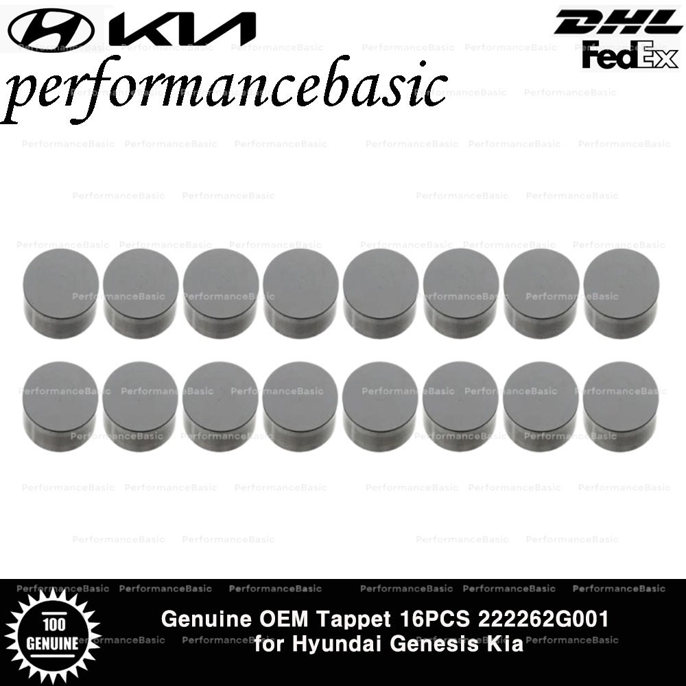 Genuine OEM Tappet 16PCS 222262G001 for Hyundai Genesis Kia