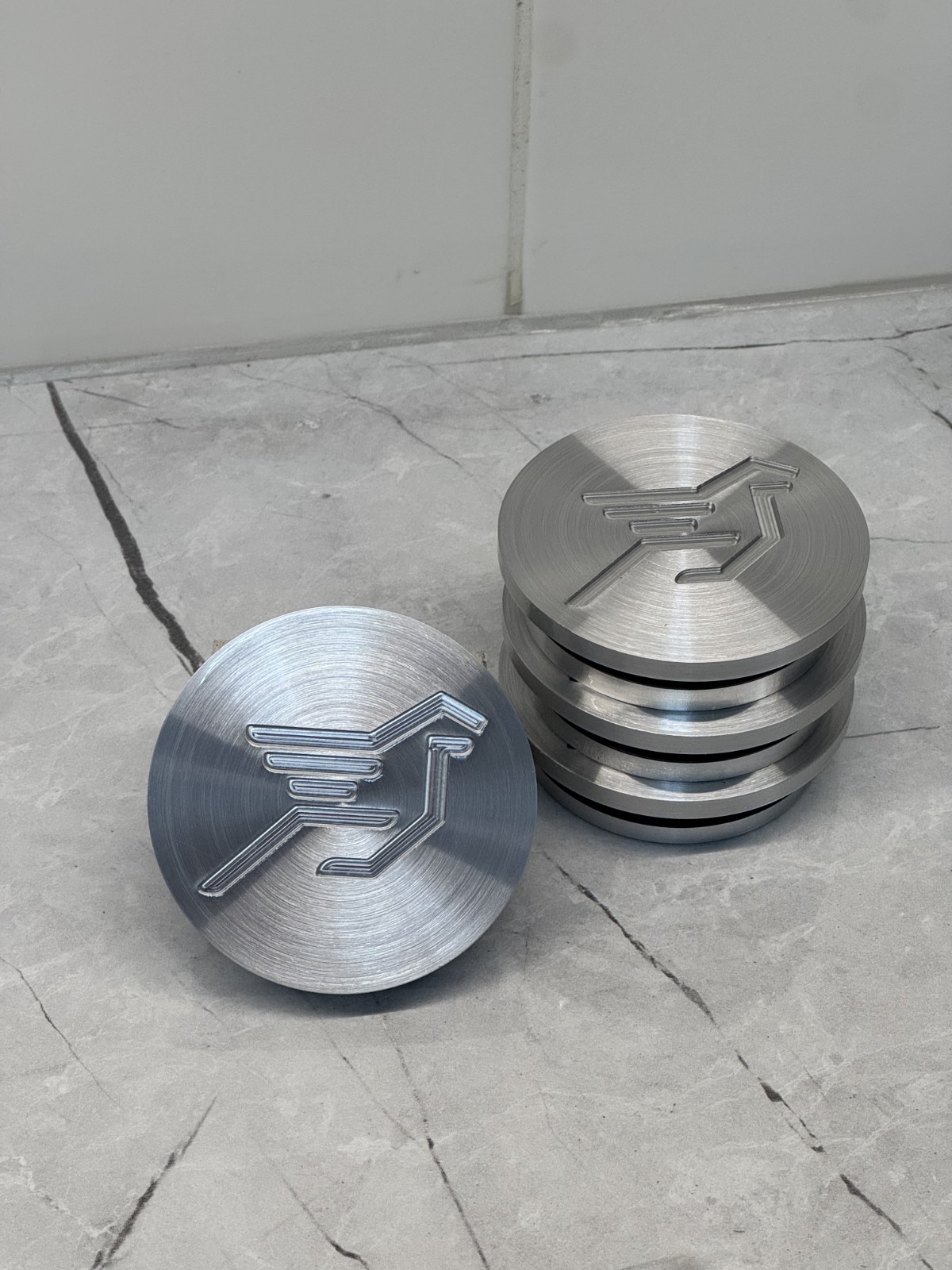 Hamann Set of 4 Center Cap Aluminium Wheel 63.5 mm 2.5 in Custom BMW HM2 